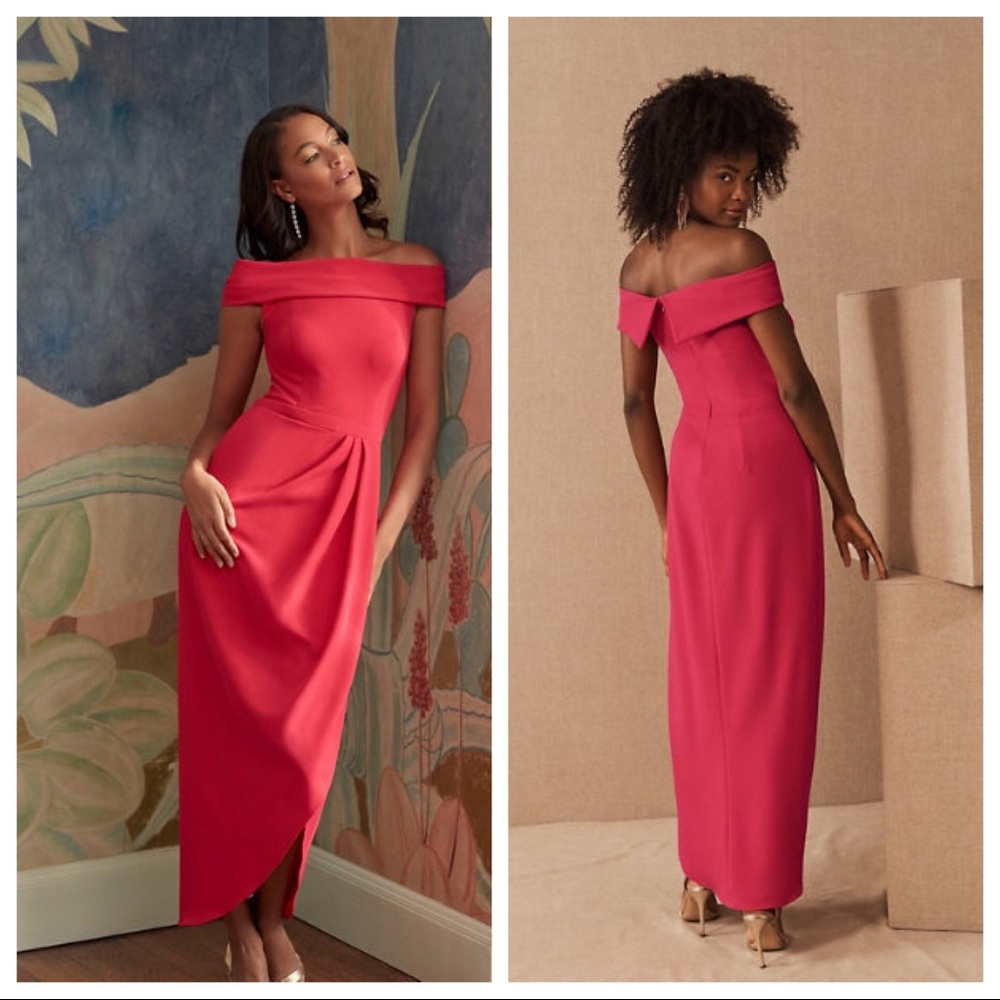NWT BHLDN THOMPSON OFF-SHOULDER CREPE DRESS Z414-6